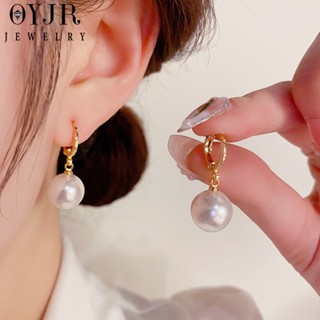  OYJR ngọc trai thanh lịch phụ nữ bông tai tặng quà cho mẹ 