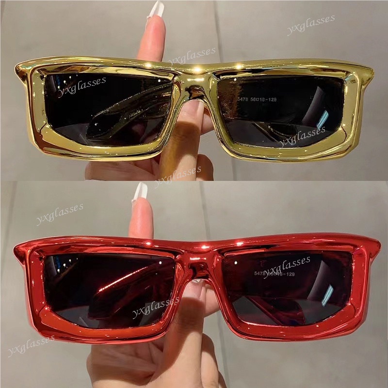 Kính Mát Gọng Vuông Phong Cách hip hop Thời Trang Cho Nam Và Nữ y2k y2k