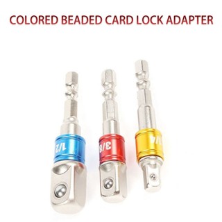 3pcs Socket Adapter Set Driver Hex Shank Drill Bits 1/2" 1/4" 3/8" Impact Driver