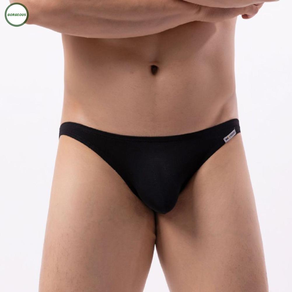 New Coming~Attractive Men's Briefs Underwear Solid Color Breathable Pouch Panties#Home Essentialses
