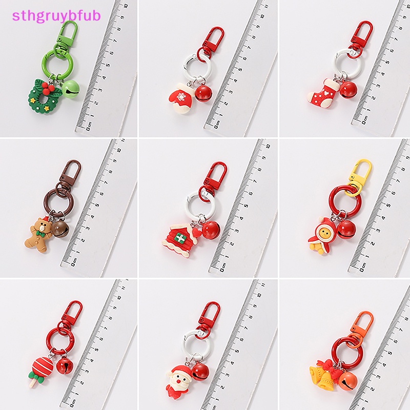 Sthb Móc Chìa Khóa Hình Ông Già Noel Hoạt Hình Dễ Thương Trang Trí Ba Lô / Quà Tặng Giáng Sinh vn