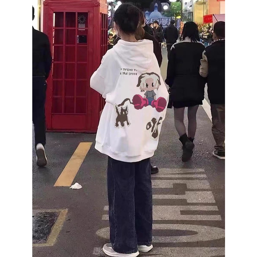 Áo Hoodie In Hình Mạng Nhện Thời Trang Thu Đông Cho Nam Nữ