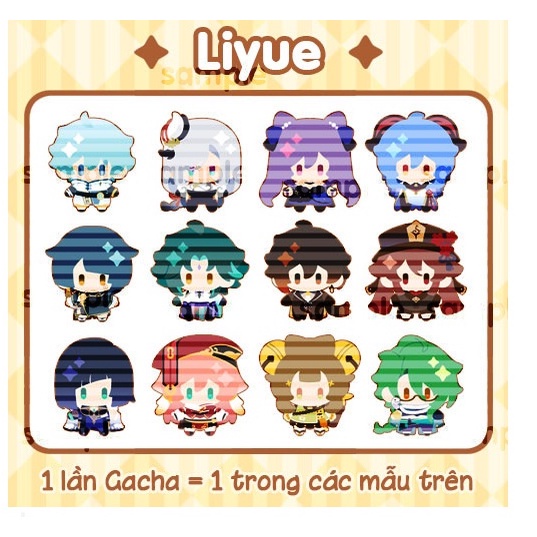 GACHA Standee Genshin Impact / Tượng mica MINI nhỏ nhắn dễ thương xinh xắn, trang trí bàn học, bàn làm việc _Đăng Hoàng