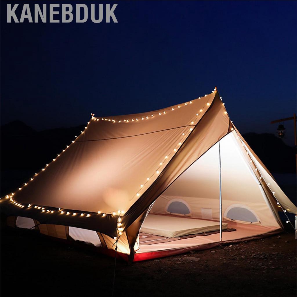 Kanebduk Outdoor String Lights LED Round Ball Shape Colorful Light Ornament for Camping Party