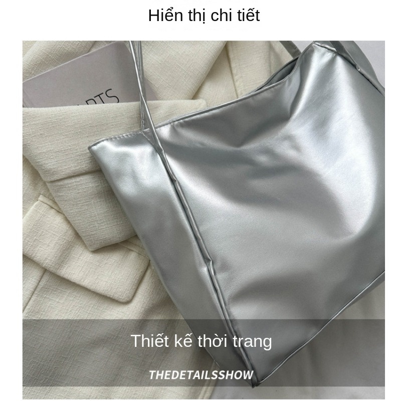 Túi xách nữ tote công sở văn phòng to đeo vai đi học đi làm 2023NEW Quyến rũ Vintage Korean thích hợp sử dụng hàng ngày