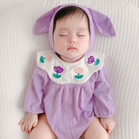 Bộ Áo Liền Quần Tay Dài Thời Trang Mùa Thu Xinh Xắn Cho Bé Gái
