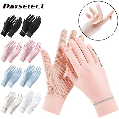 Găng Tay Chống Nắng Tia uv Bằng Lụa Mát Thoáng Khí upf50 +