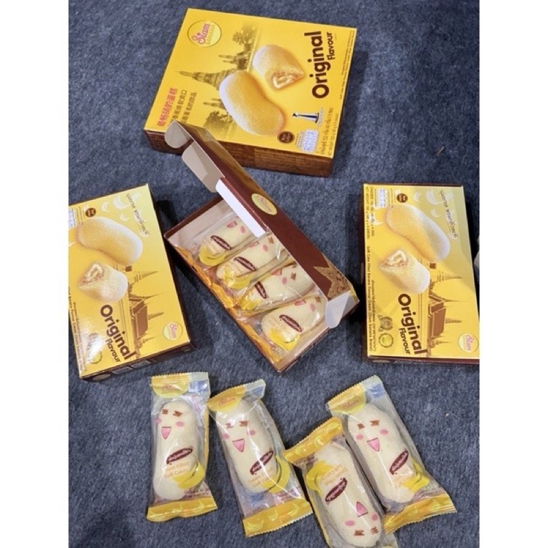 -𝐌𝐨𝐨𝐌𝐨𝐨- bánh chuối thái lan, bánh chuối 711, bánh sầu riêng thái lan, bánh xoài thái lan hộp 4 và 8 cái