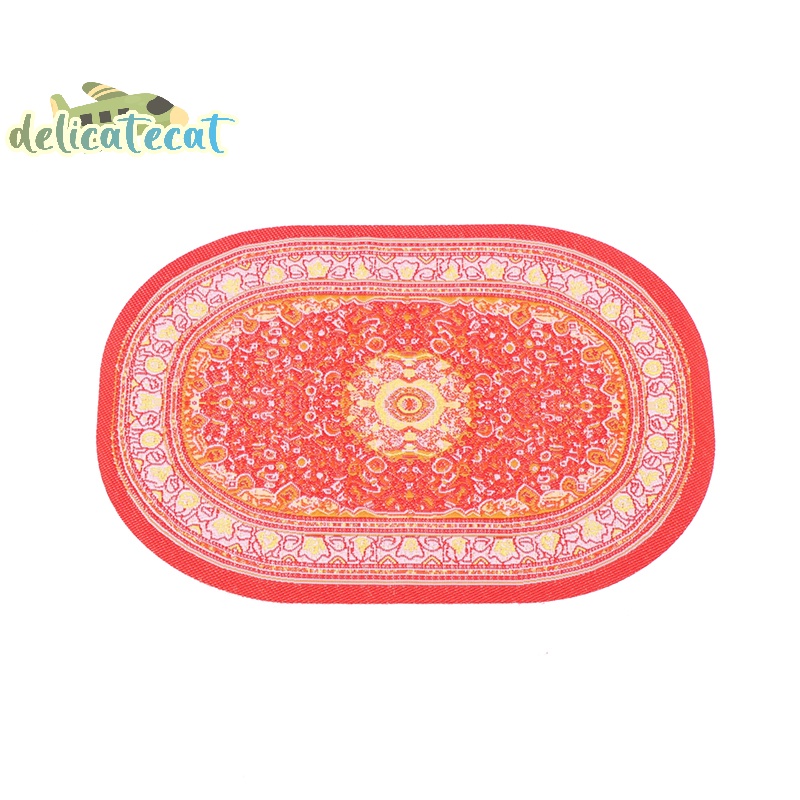 Thảm Lót Sàn Hình oval Cho Nhà Búp Bê Tỉ Lệ 1: 12