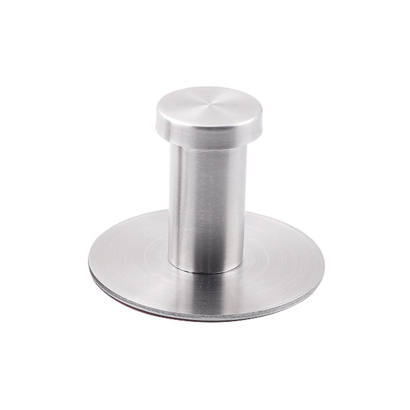 Self-Adhesive Stainless Steel Round Hook Wall Door Towel Hanger for Bathroom
