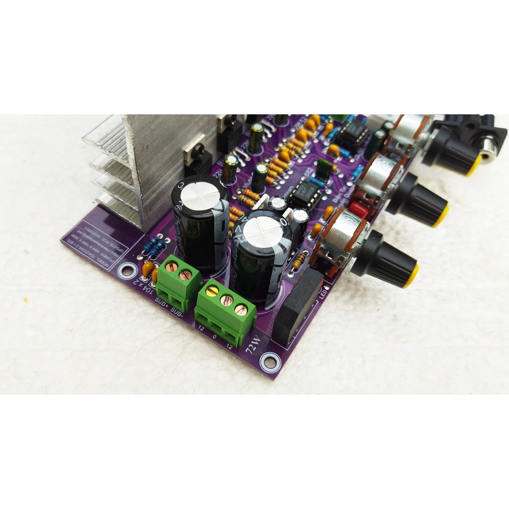 Mạch loa vi tính TDA2030A 2.1 BTL Bản Tím Xịn