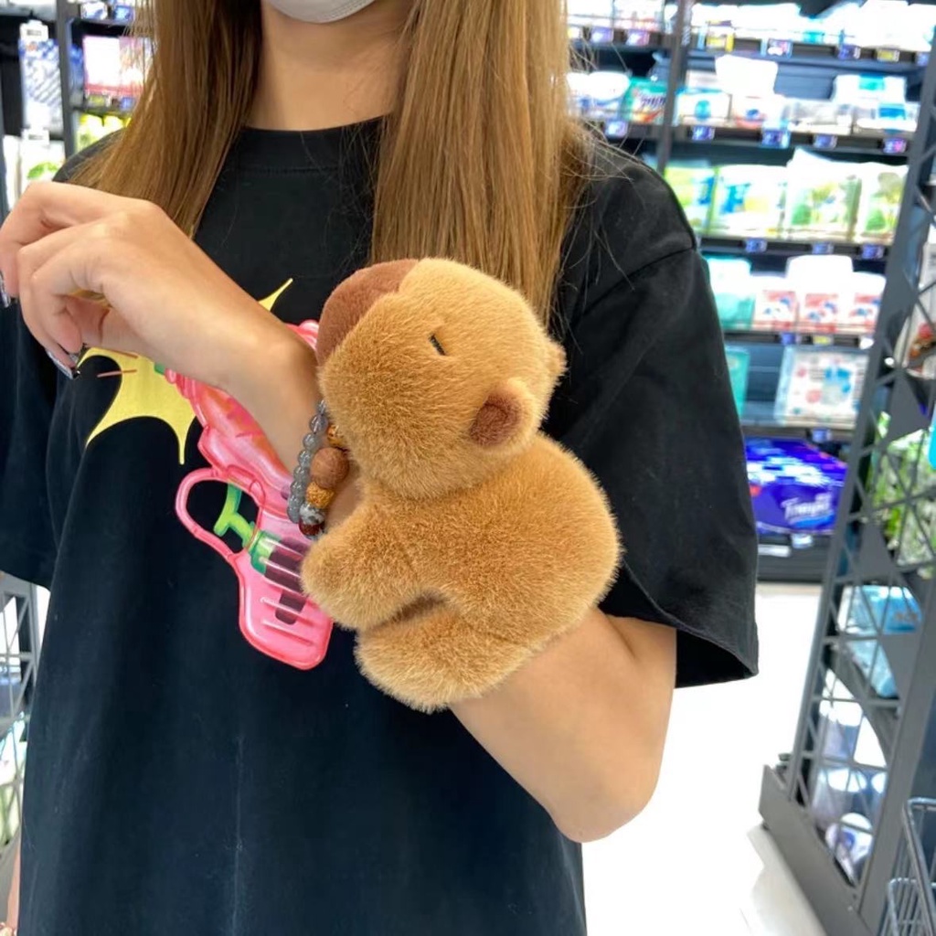 Capabala Vòng Đeo Tay Hình capybara Nhồi Bông Đáng Yêu