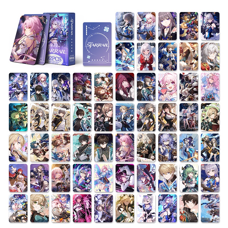 Honkai: Star Rail Photocard Lomo Card Postcard Stickers 92pcs/box