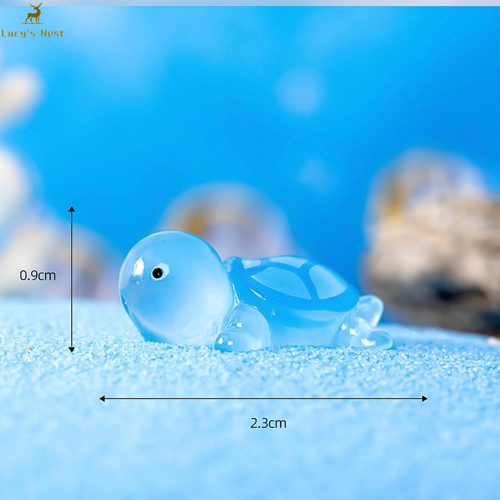 Tượng Rùa Nhựa resin Phát Sáng Trong Bóng Tối Để Bàn Trang Trí