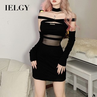 Váy đen Ielgy thời trang nữ màu trơn gợi cảm phù hợp