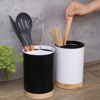 Utensil Holder Cutlery Drainer Kitchen Tableware Bucket Plastic Chopstick Spoon Storage Rack