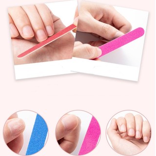 Set 10 dũa móng tay hai mặt dùng một lầnthanh dũa móng tay mini tiện dụng chất-bomme