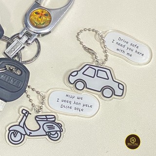 Móc Khóa An Toàn Hình drive safe i need you here with me_Đăng Hoàng