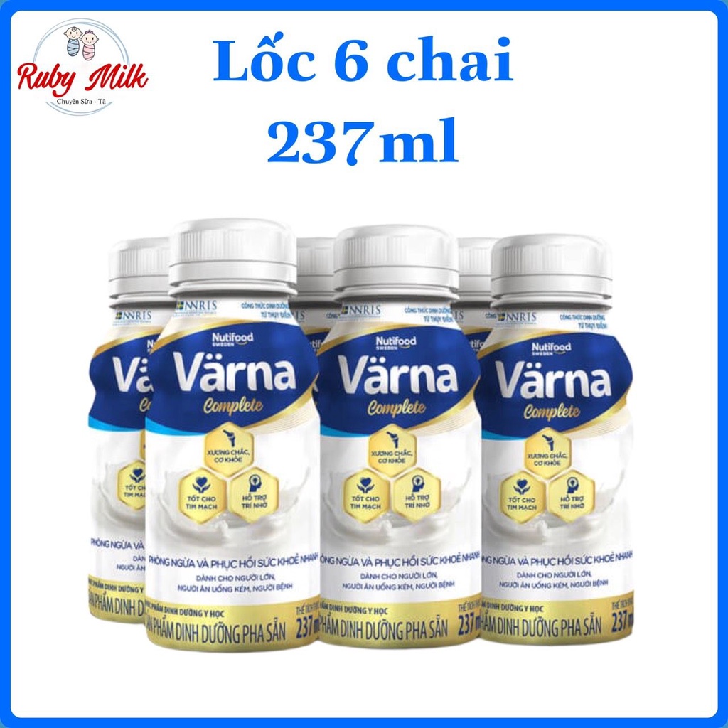 [Date 2.2025] Sữa Nutifood Varna Complete 237ml (Lốc 6 chai)