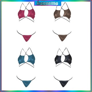 Bộ bikini 2 mảnh buộc dây họa tiết ngôi sao lấp lánh quyến rũ cho nữ