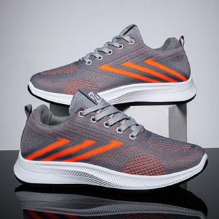 GIÀY NAM THỂ THAO CHẠY BỘ VB18 KIỂU DÁNG THANH LỊCH DỄ PHỐI ĐỒ TẬP THỂ DỤC THỂ THAO CO 3 MÀU TRẮNG,ĐEN, CAM SIZE 39-44