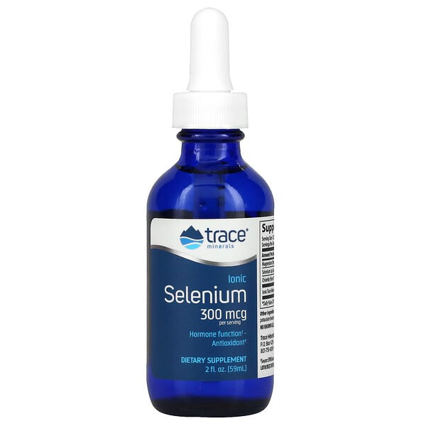 Ionic Selenium, Trace-Minerals, 300 mcg, 2 fl.oz (59 ml)