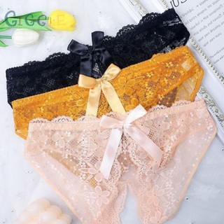 Women's Lace See Through Crotchless Thongs Underwear Lingerie Knickers