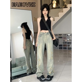 EAEOVNI quần ống rộng quần nữ jean Thể thao Cute xu hướng phổ biến WNK2410CRZ 2Z240112