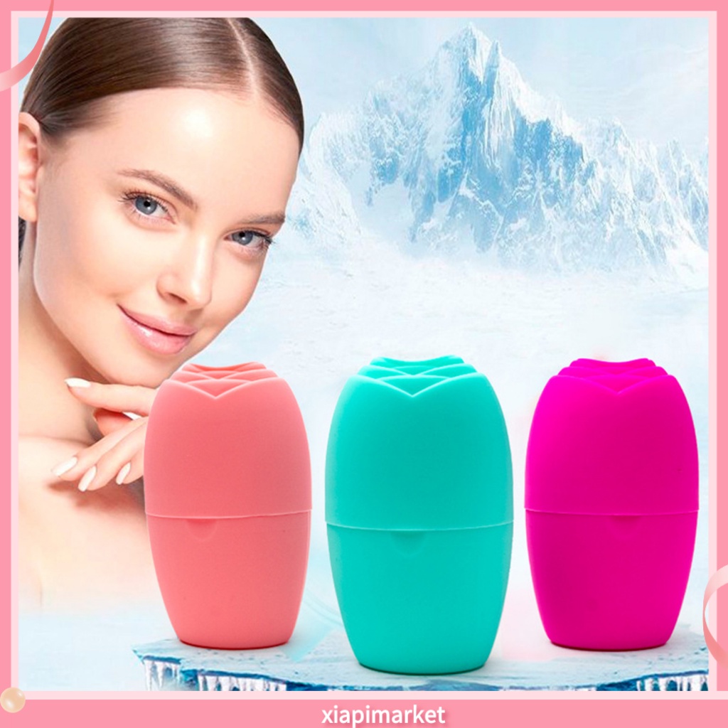 Xia| Cây Lăn Đá Bằng Silicon Mềm Mại Thoải Mái Cầm Tay Có Thể Tái Sử Dụng