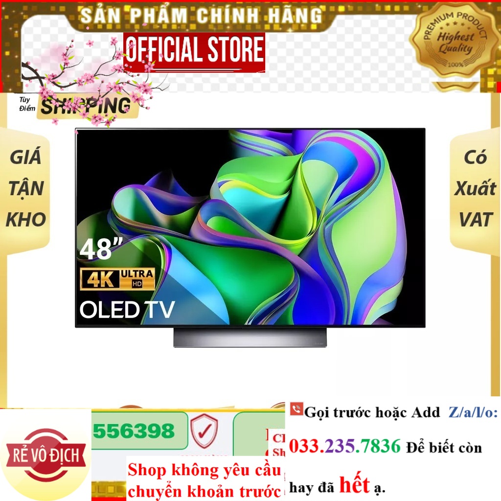 {Mới} Ti vi Smart Tivi OLED LG 4K 48 inch OLED48C3PSA.ATV  - Mới 100% CBX