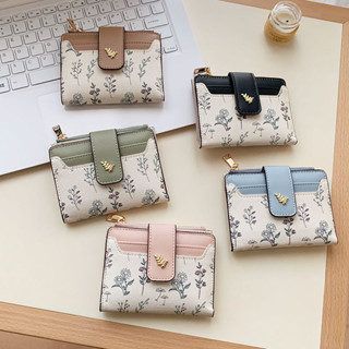 Ví nữ in hình ngọt ngào bằng da PU Ví nữ đa chức năng dễ thương Ví đựng tiền mặt có thể gập lại