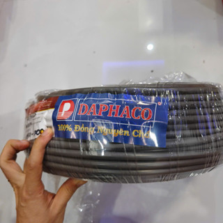  Lẻ 1 mét Dây điện đôi bọc xám tiết diện 2.5 DAPHACO lõi đồng nguyên chất 