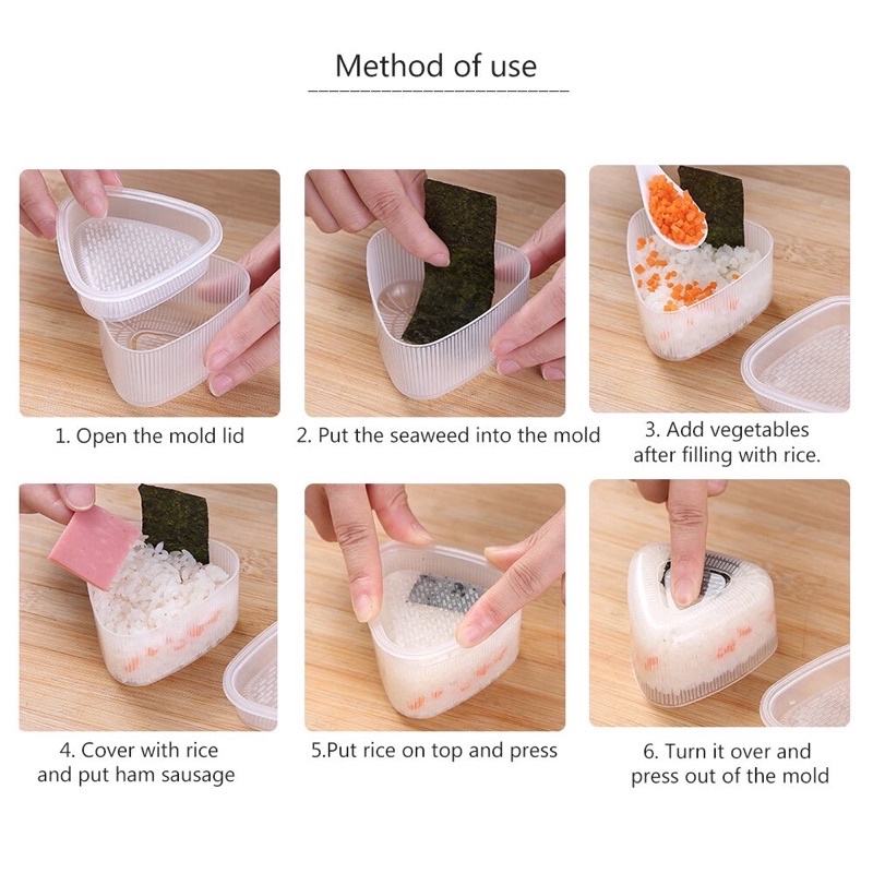 Khuôn làm cơm nắm bento tạo hình cho bé ăn dặm