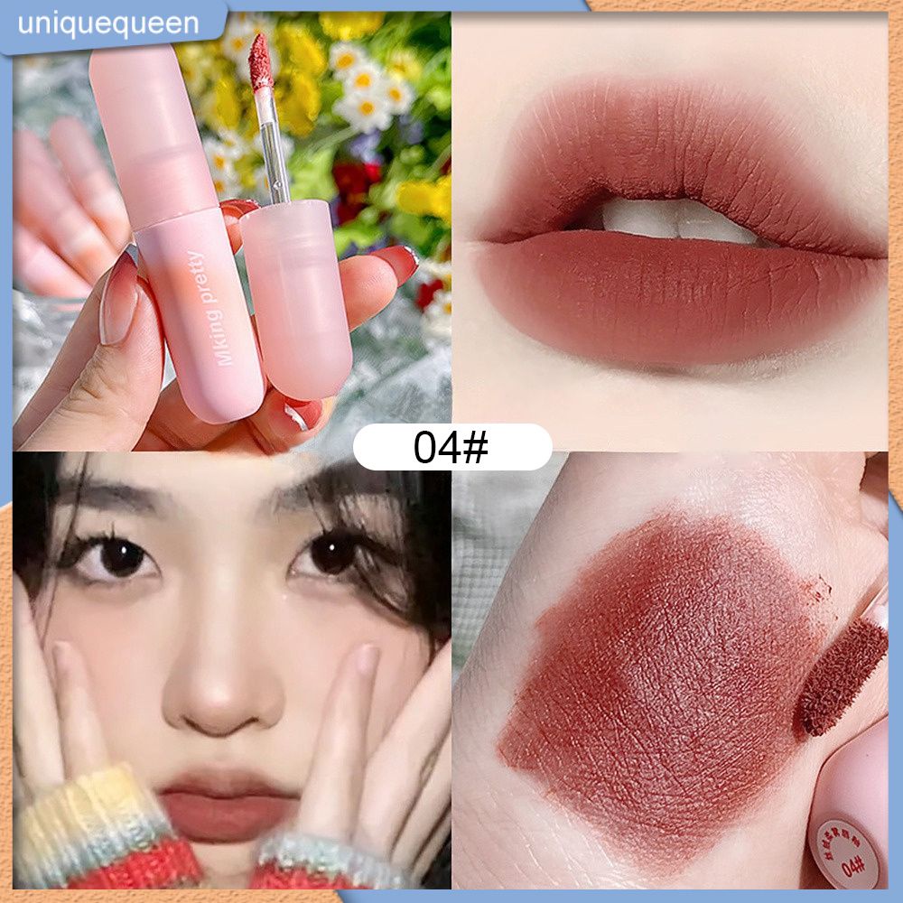 Cyreal Mk Lip Jelly Tint, Lip Pudding, Son tráng gương, Kết cấu dạng kem, Mềm mại, Mịn màng, Màu sắc trong suốt, Lâu trôi.velvet Mirror Lip Glaze uni