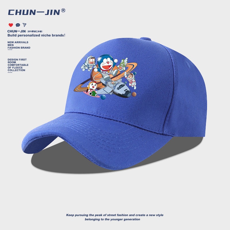 Mũ Lưỡi Trai Vải cotton Thoáng Khí In Hình doraemon Thời Trang unisex 2023