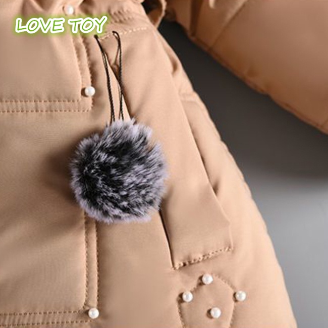 Áo Khoác Phao Dày Dặn Màu Trơn Chống Gió Giữ Ấm Mùa Đông Cho Bé Gái 4-13 Tuổi