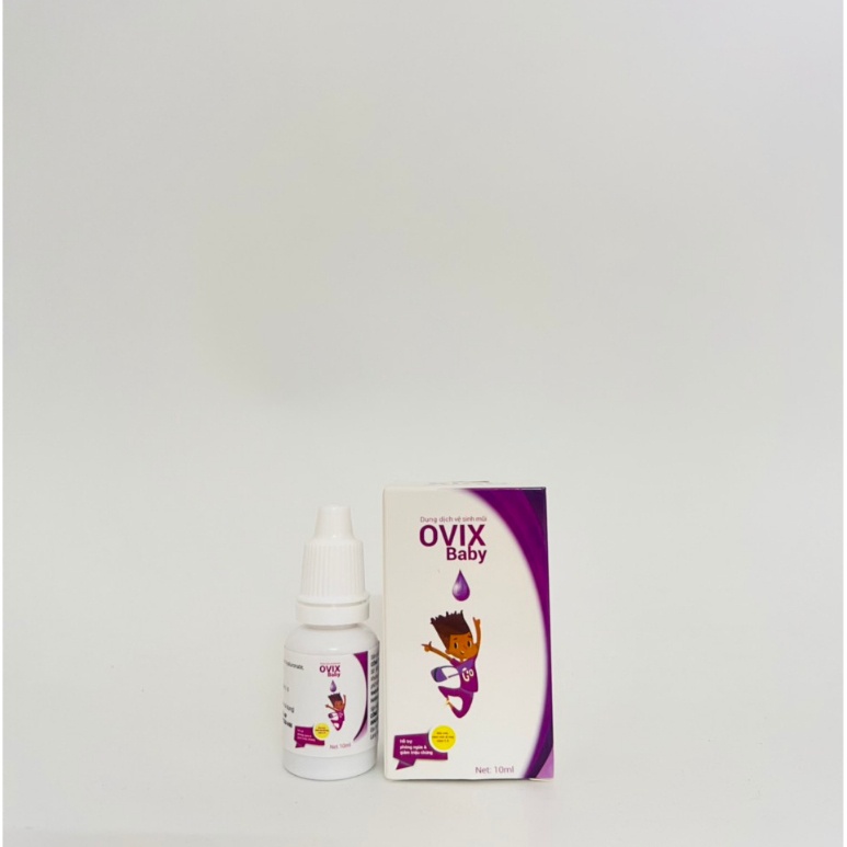 Nhỏ Mũi Ovix Baby  Cho Bé Giúp Vệ Sinh Mũi, Dưỡng Ẩm Tự Nhiên, Giảm Viêm Mũi Xoang 1 lọ 10ml