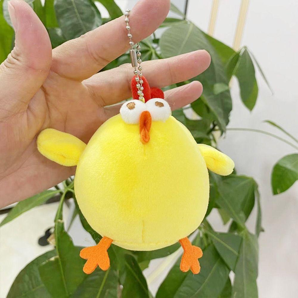 Shanhai Móc Khóa Hình Gà Biển Nhồi Bông Mềm Mại