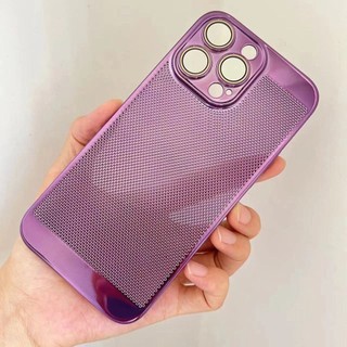 Sang Trọng Ốp Điện Thoại Siêu Mỏng Tản Nhiệt Bảo Vệ Ống Kính Máy Ảnh Cho iphone 14 13 12 11 14pro max