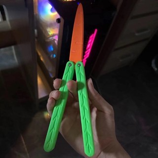 Thẻ Nhấn Khắc Hình Củ Cà Rốt 3d Phát Sáng Độc Đáo