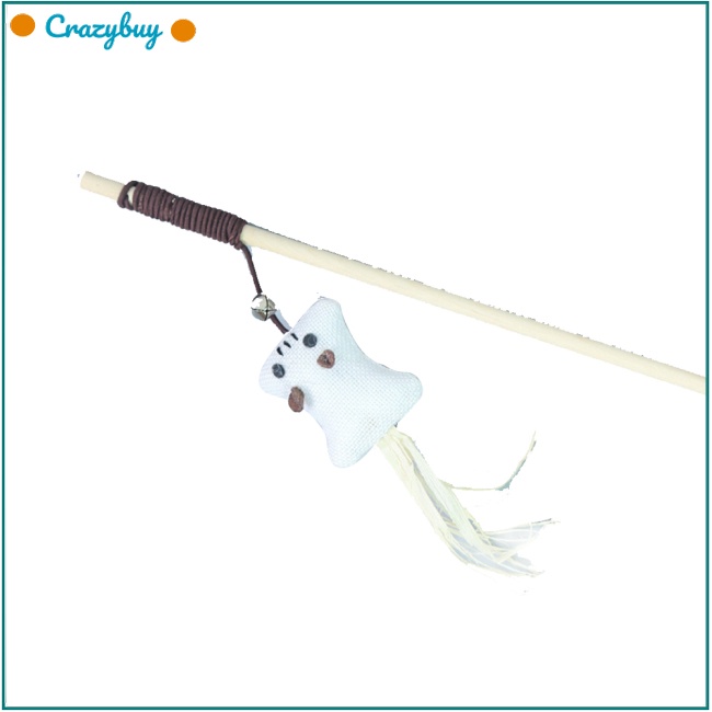 Cr Dây Treo Trang Trí Hình Mèo Hoạt Hình Bằng Gỗ + cotton Co Giãn