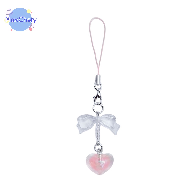 Móc Khóa Điện Thoại Đính Hạt Và Nơ Phong Cách Châu Á Đáng Yêu Cho samsung y2k Mới