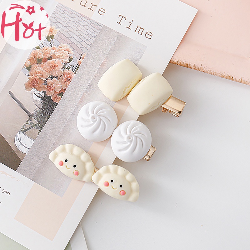 Jr Kẹp Tóc Hình Bánh Bao Hấp Nhỏ Nhắn Dễ Thương Phong Cách Hàn Quốc Cho Nữ vn