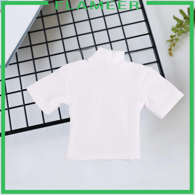 Áo Thun Tay Ngắn mini Cho Búp Bê 6 inch Tỉ Lệ 1: 12