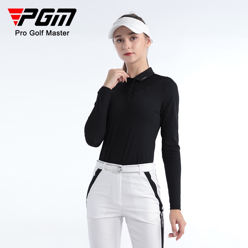 PGM Golf Áo thun dài tay dành cho nữ Vải thể thao hàng đầu Quần áo thể thao thời trang mềm mại và thoải mái