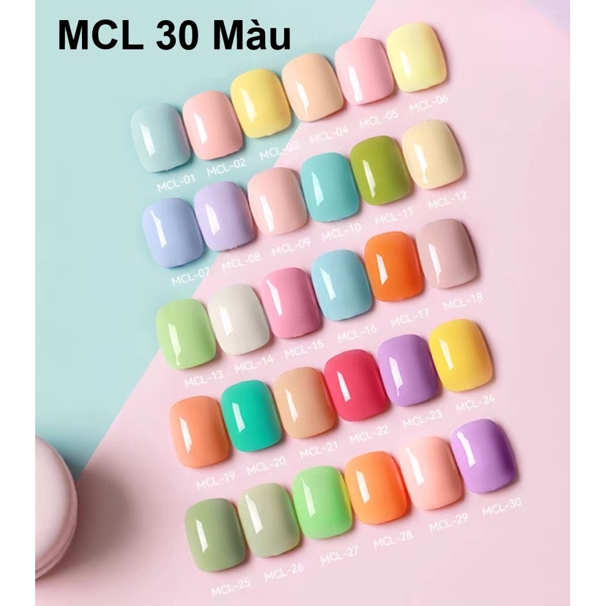 Sơn gel AS MCL Chai Xanh 30 Màu chai 15ml - manh219