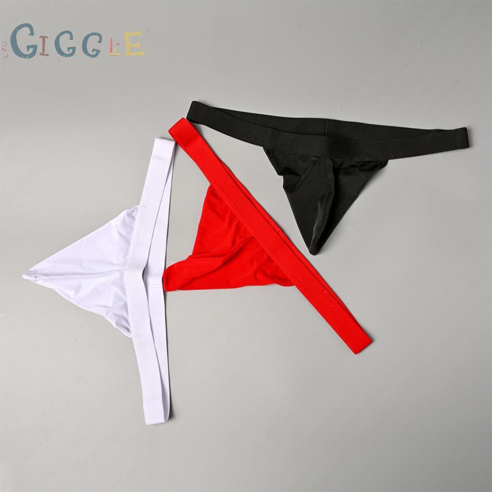 Men Sexy Stretchy Underpants Pouch Low Waist Thongs Jockstrap Underwear