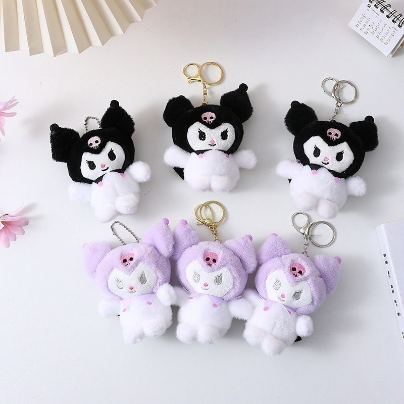 Kuromi Móc Khóa Hình Đồ chơi nhồi bông 12cm Mềm Mại Đáng Yêu