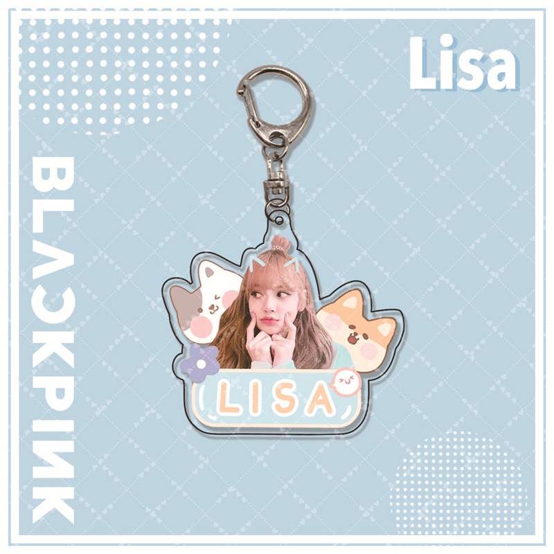 Móc khóa hình thành viên Lisa nhóm nhạc Blackpink xinh xắn ANISHOP