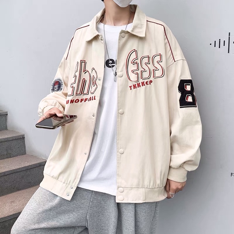 Áo khoác bomber in chữ chất gió 2 lớp , phong cách unisex đường phố cho nam và nữ  EB015 Meme